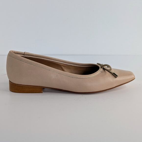 Flattered Cream Flats with Bow Detail - Picture 9 of 15